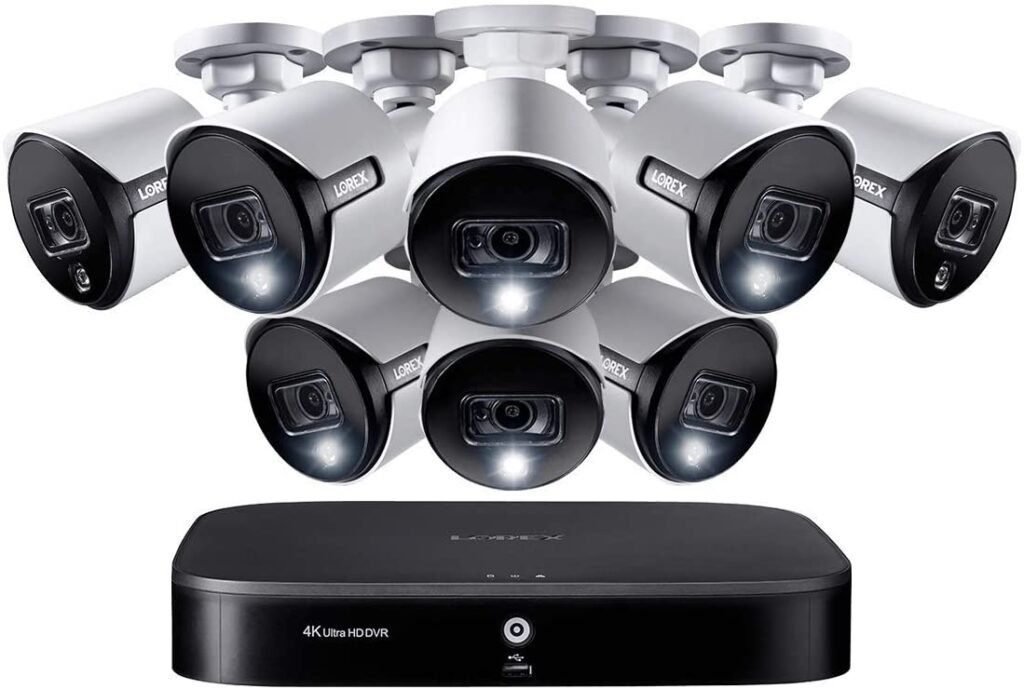 Lorex Sistema de seguridad 4K Ultra HD de 8 canales con 8 cámaras de disuasión activa