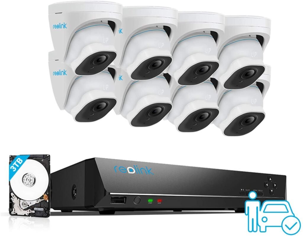 REOLINK Sistema de cámara de seguridad 4K, 8 cámaras domo